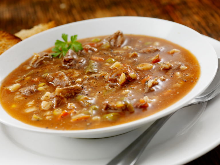 Poor Man’s Beef Barley Soup