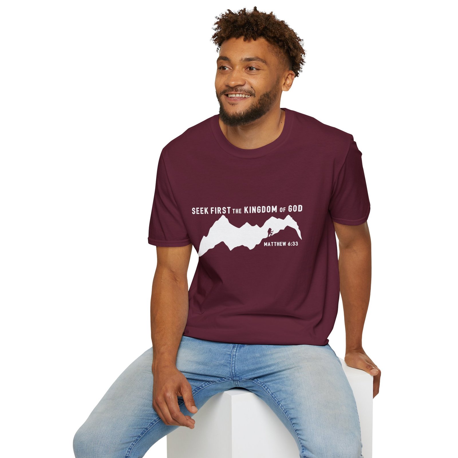 Seek First the Kingdom of God Mountain T-Shirt — Matthew 6:33 Christian Tee - Image 12