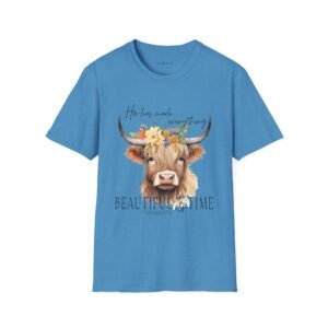 Faithful Cow Tee — "He has made everything beautiful in its time"