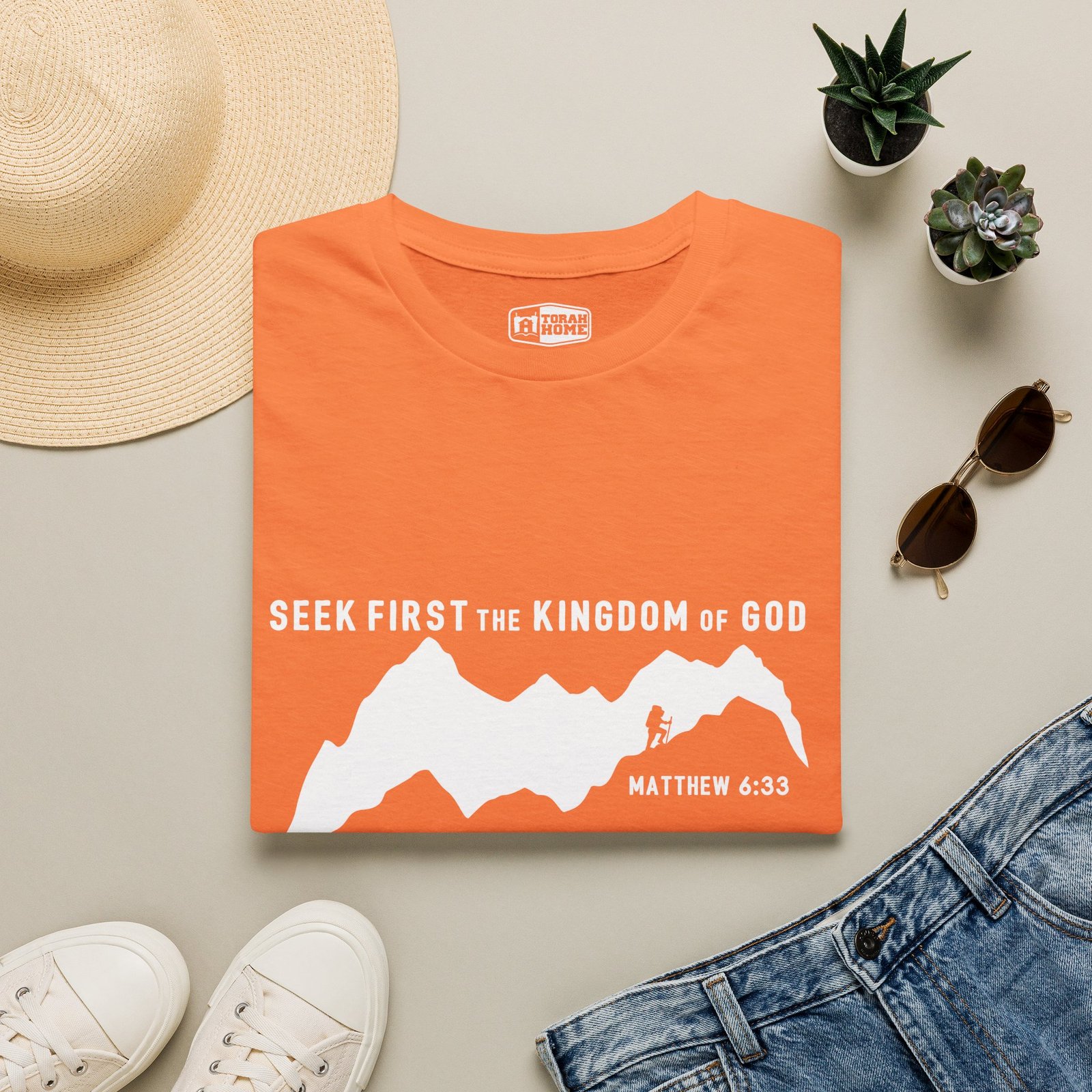 Seek First the Kingdom of God Mountain T-Shirt — Matthew 6:33 Christian Tee - Image 4