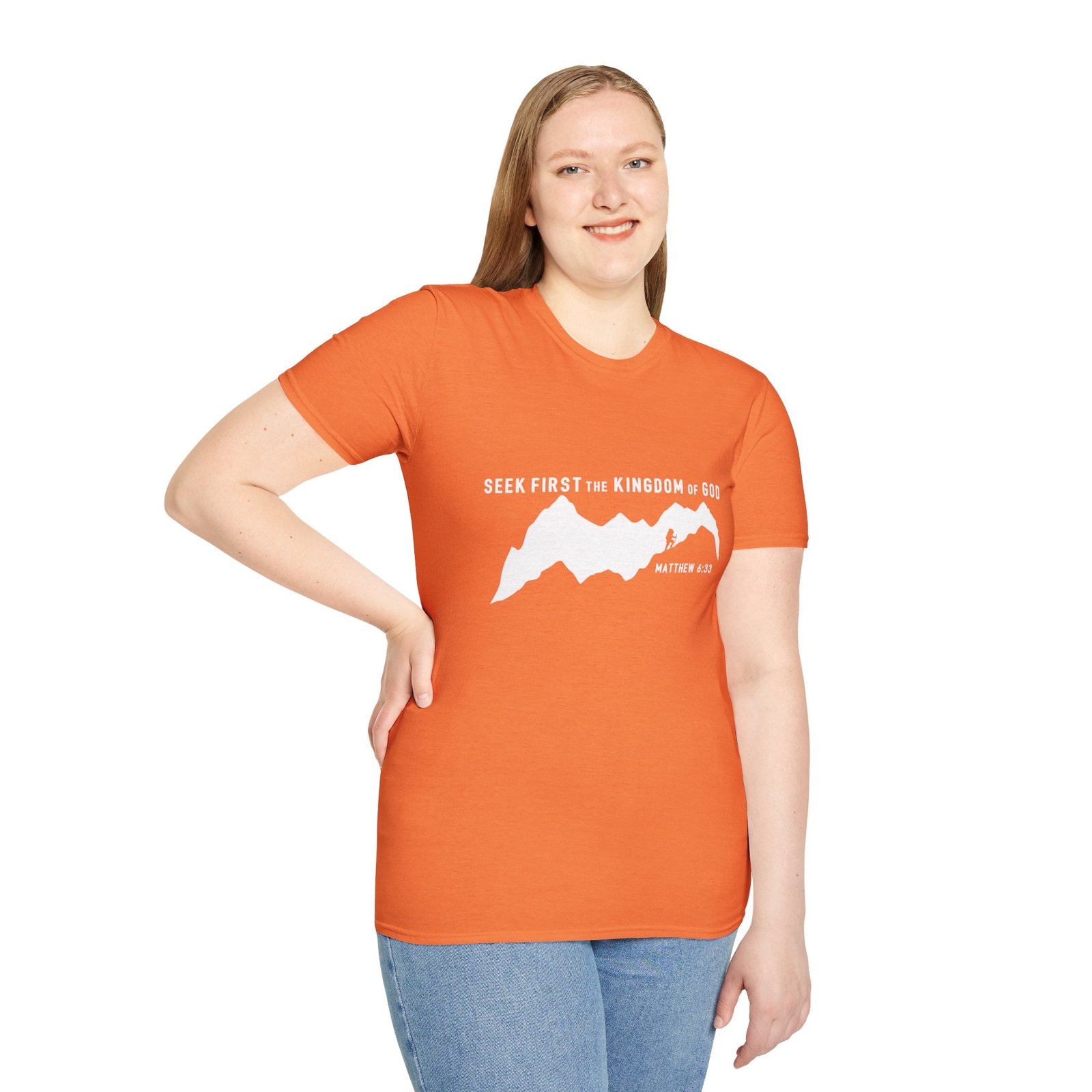 Seek First the Kingdom of God Mountain T-Shirt — Matthew 6:33 Christian Tee - Image 6