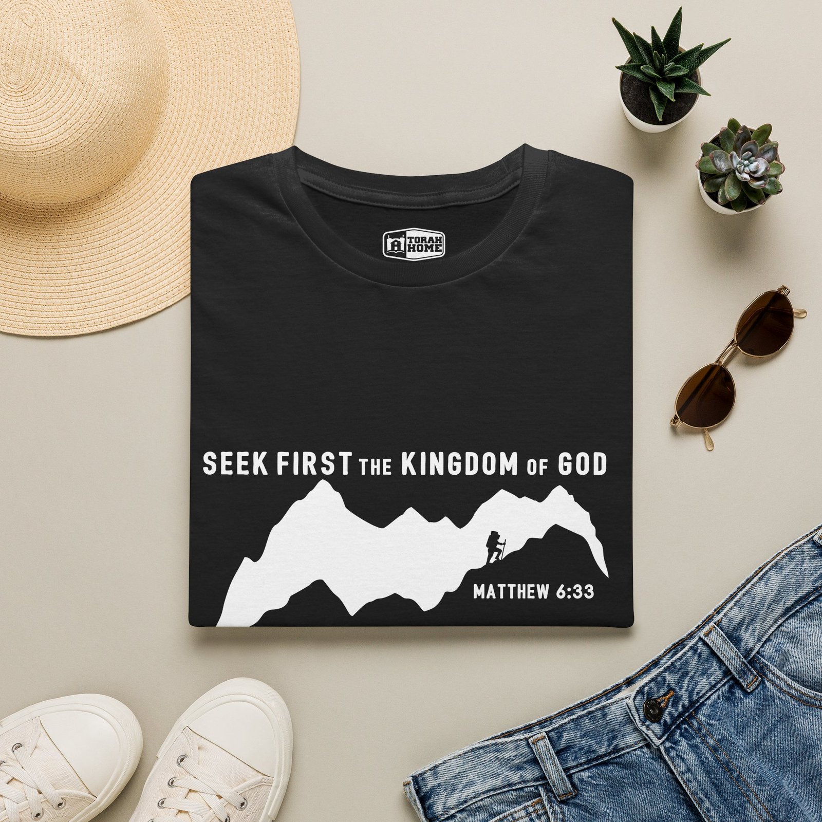 Seek First the Kingdom of God Mountain T-Shirt — Matthew 6:33 Christian Tee - Image 7
