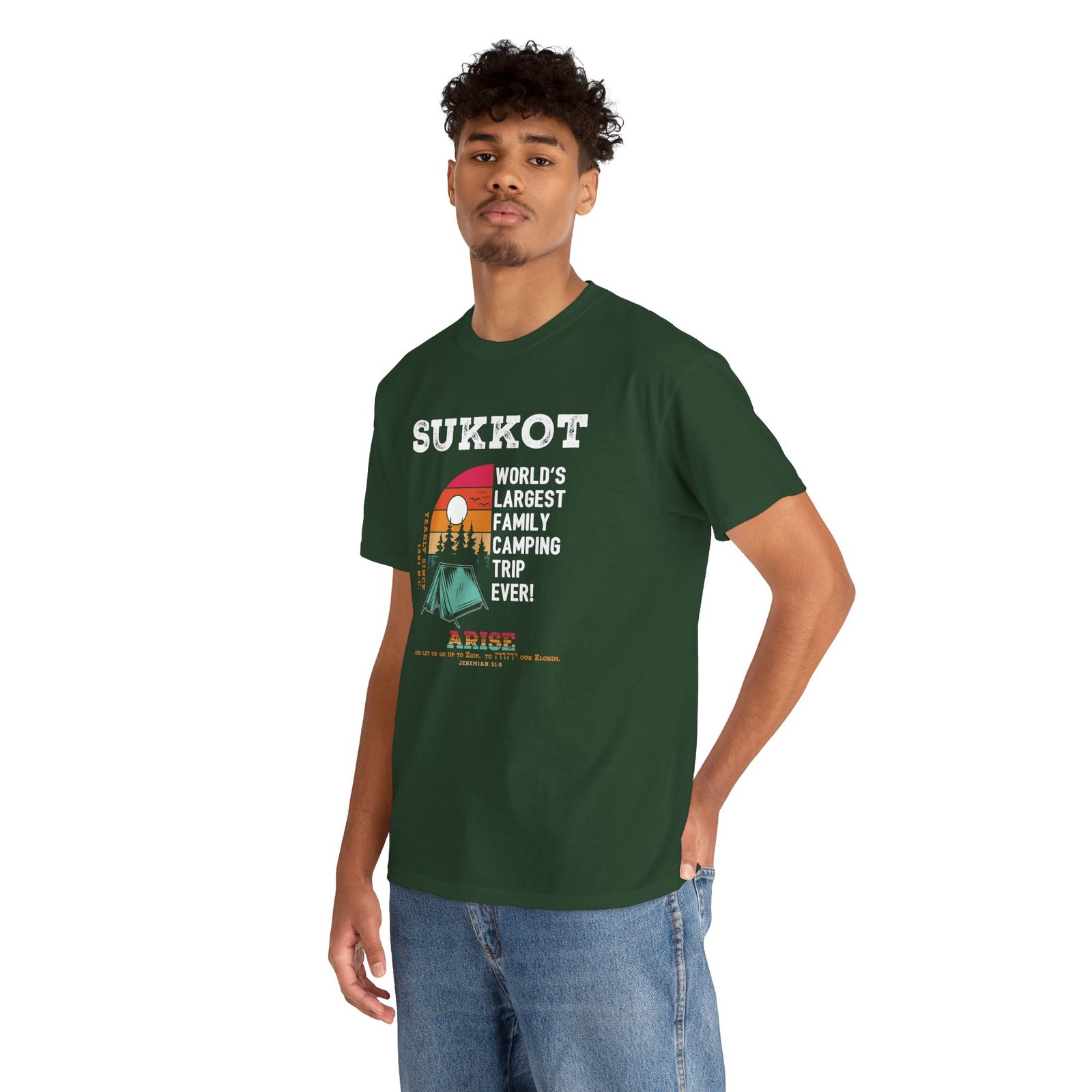 Sukkot - World's Largest Family Camping Trip Ever! — Celebrate the Feasts Graphic T-Shirt - Image 6