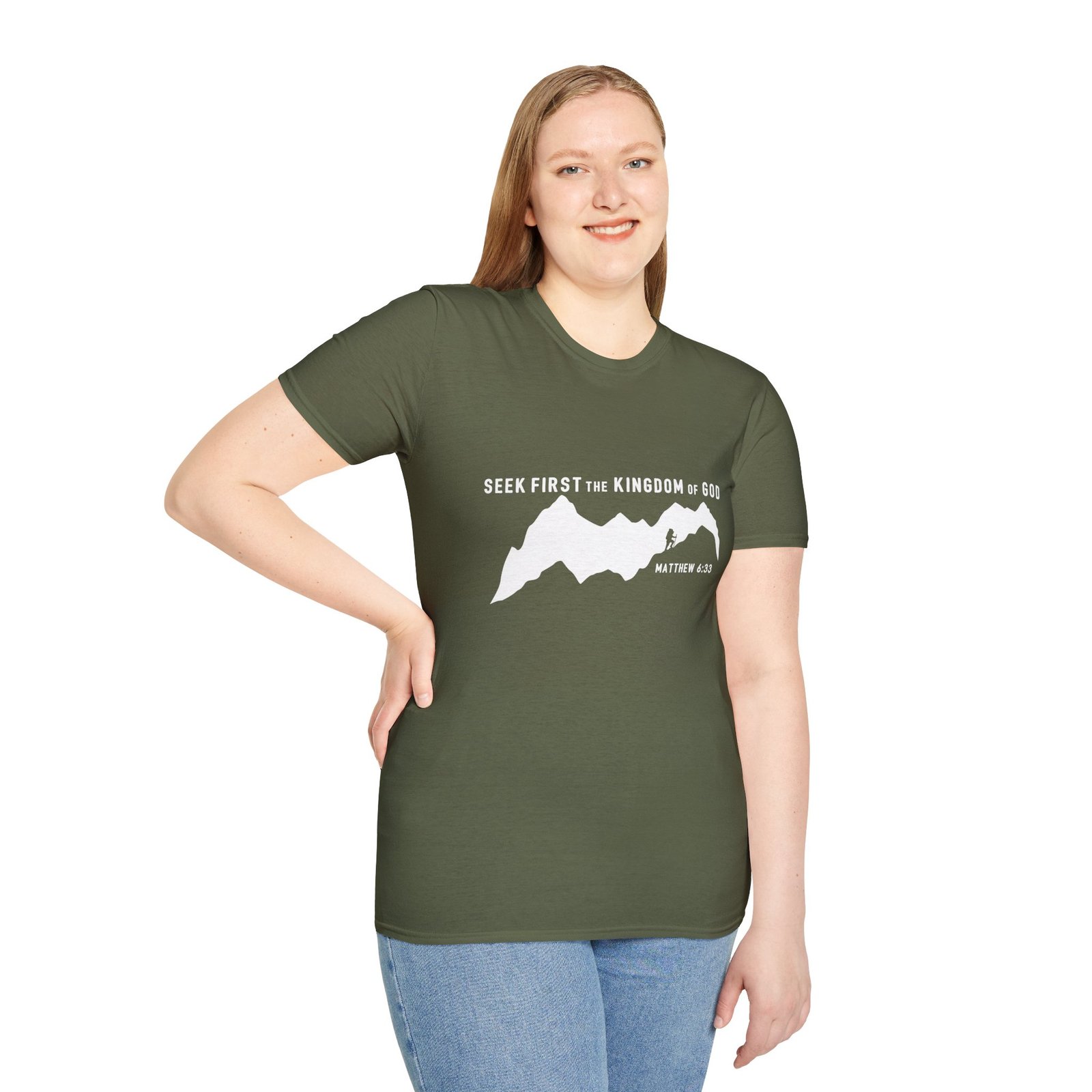 Seek First the Kingdom of God Mountain T-Shirt — Matthew 6:33 Christian Tee - Image 15