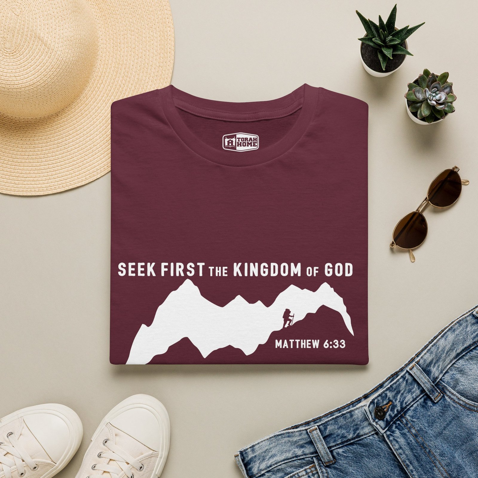 Seek First the Kingdom of God Mountain T-Shirt — Matthew 6:33 Christian Tee - Image 10