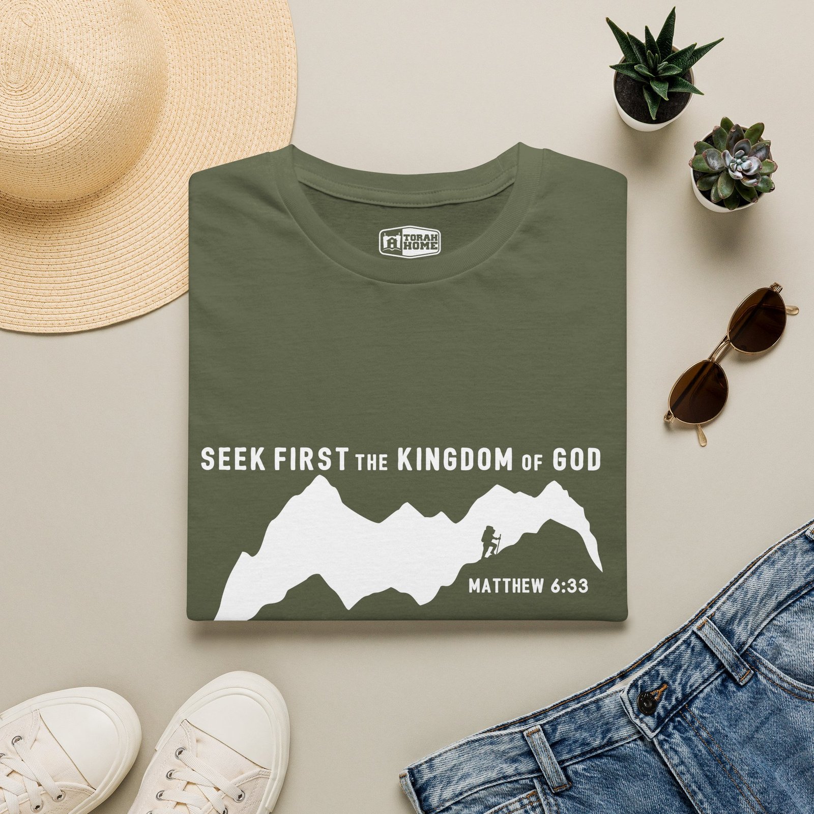 Seek First the Kingdom of God Mountain T-Shirt — Matthew 6:33 Christian Tee - Image 13