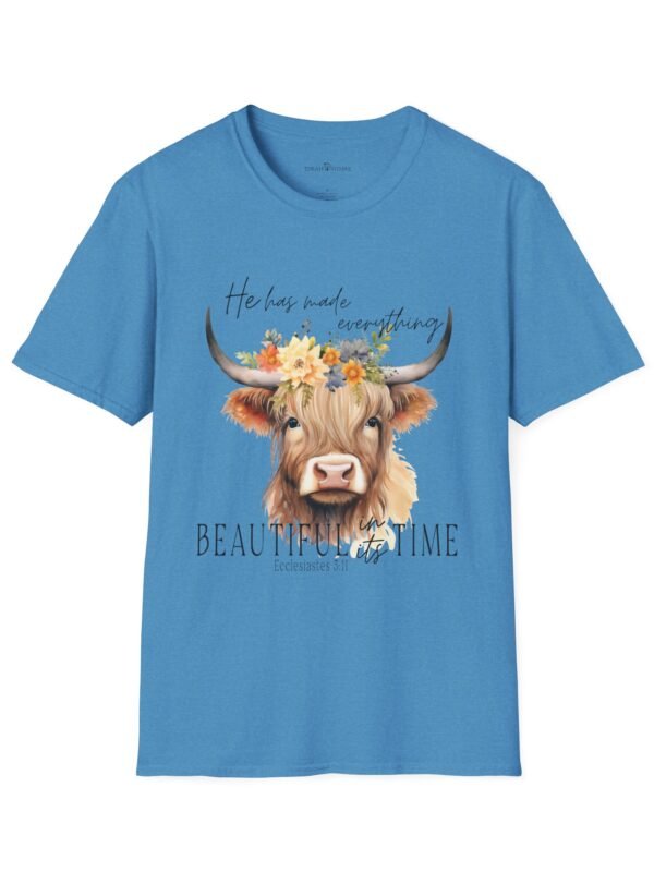 Faithful Cow Tee — "He has made everything beautiful in its time"